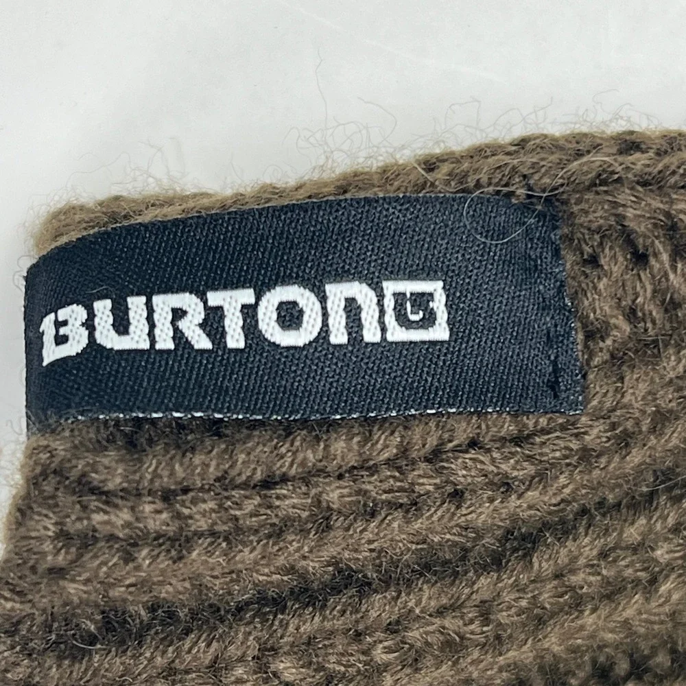 Burton Balaclava Ski Mask With Visor Knit Brown Face Warmer Outdoor Snowboard‎